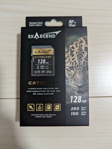 新品未使用 未開封 送料無料 Exascend UHS-II(V60) Catalyst (128GB) メモリーカード UHS-II