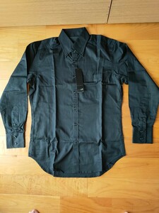 A.S.M ATELIER SAB MEN　アトリエサブメン　ボタンダウンシャツ　ブラック　Ｌ　新品未使用品　送料無料