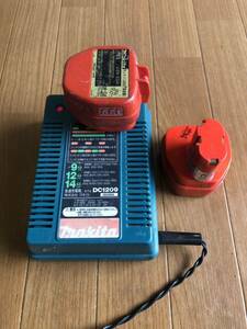 makita マキタ 7.2V/9.6V/12V 急速充電器　DC1209 バッテリー1202