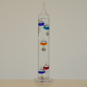 ガリレオ温度計 ガラスフロート式液体温度計