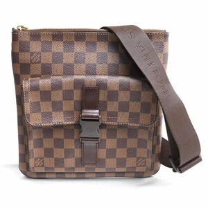 LOUIS VUITTON ルイ・ヴィトン ポシェット メルヴィール ショルダーバッグ ダミエ ブラウン N51127 ユニセックス 中古