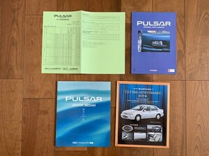 NISSAN PULSAR 4DOOR SEDAN 日産 パルサー 4ドア セダン 1998年 価格表 アクセサリー カタログ 旧車 平成レトロ 35ページ ★10円スタート★