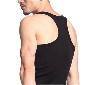 送料無料 タンクトップ 黒 3XL(※要サイズ表参照)大きいサイズ