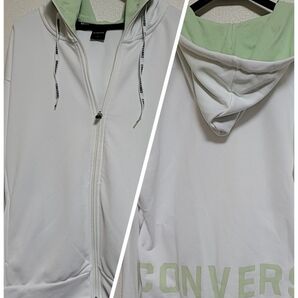 未使用難有りCONVERSE レディースzipパーカーLサイズ