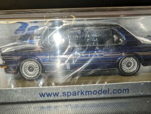 1 иен ~ Spark Model нераспечатанный 1/43 первое поколение 5 серии E12 BMW ALPINA B7S турбо голубой 
