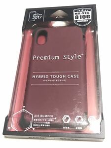  anonymity postage included iPhoneX for cover case Premium Style wine red new goods iPhone10 I ho nX iPhone X hybrid tough case /AA8