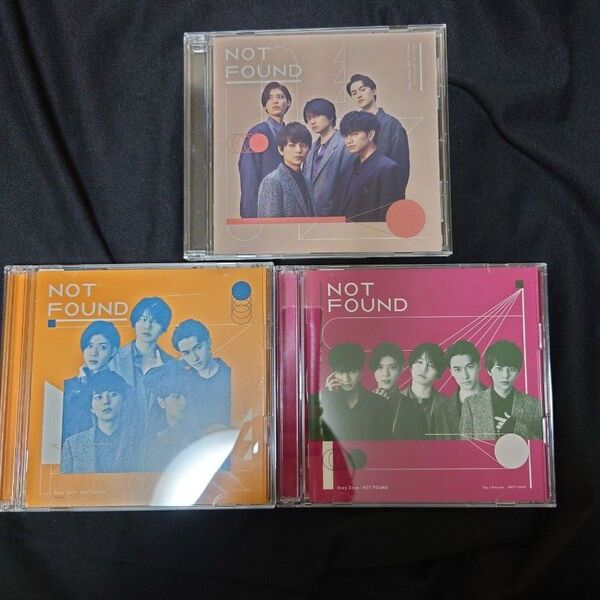 Sexy Zone NOT FOUND CD 3形態セット