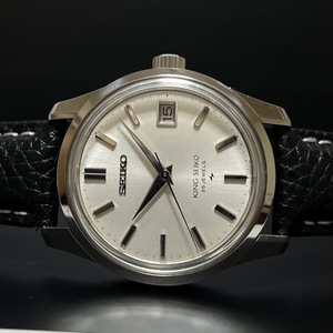 1円～ OH済み 1965年製造 44KS 44KSSK キングセイコー セカンド デイト ハック機能 メダリオン 手巻き 腕時計
