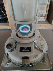  Aladdin kerosine stove blue frame heater junk . disassembly do custom did little low . is doing core is original . exchange is doing 