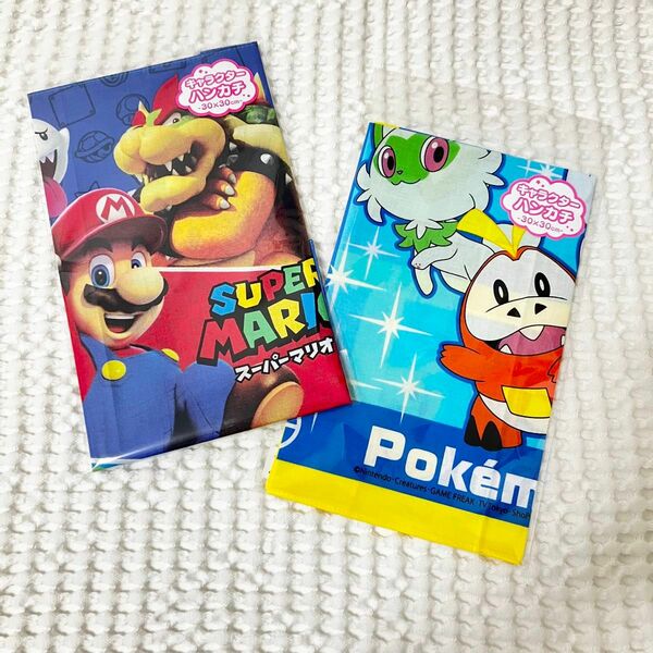 新品 ハンカチ マリオ ポケモン 男の子 タオル セット