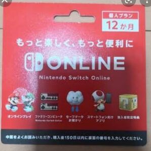 ニンテンドースイッチオンライン Nintendo Switch Online 12ヶ月 利用券 個人プラン