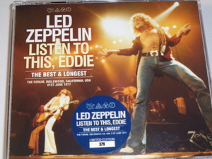 LED ZEPPELIN/LISTEN TO THIS EDDIE　THE BEST &LONGEST 3CD　