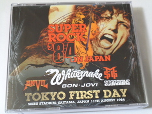 SUPER ROCK JAPAN　1984（MSG,SCORPIONS,BON JOVI, WHITESNAKE、ANVIL）TOKYO　FIRST DAY　4CD―BOX