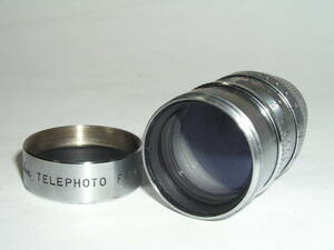 6340* rare " Sun TELEPHOTO F1.4 1 1/2 -inch (38mm), sun OPT.D mount 8mmsine camera for lens Showa era 30 year about. product . I think *