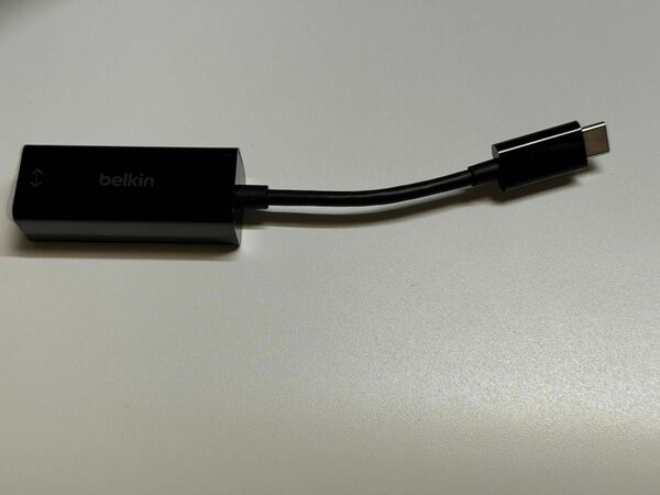 【ほぼ未使用】Belkin USB-C Gigabit Ethernet 変換アダプター 有線LAN F2CU040BTBLK