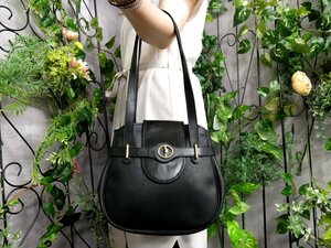 ●超美品●Christian Dior クリスチャン・ディオール●ハニカム柄●PVC カーフ レザー 本革●ショルダー バッグ●黒●G金具●Js47359