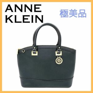 ANNE KLEIN アンクライン PVCレザー レディース ハンドバッグ ブラック 黒 シンプル トートバッグ シンプル 