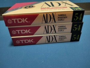TDK　カセットテープ　 AD―Ｘ54 3本セット