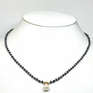 [K18 шпинель колье ]j масса примерно 5.9g примерно 42.0cm spinel necklace jewelry Perl жемчуг украшение .K18 K14 DF0