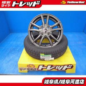 155/65R14 夏タイヤホイール ニルバーナ NV 14インチ 4.5J +45 4H PCD100 ダンロップ エナセーブ EC204 組込済 4本SET サマータイヤ 渡