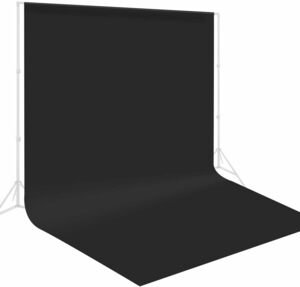 FotoFoto 背景布 黒 布 3m x 6m 暗幕 遮光 厚手 撮影用 背景 黒布 透けない 黒い背景 大きい 黒い布 シワが