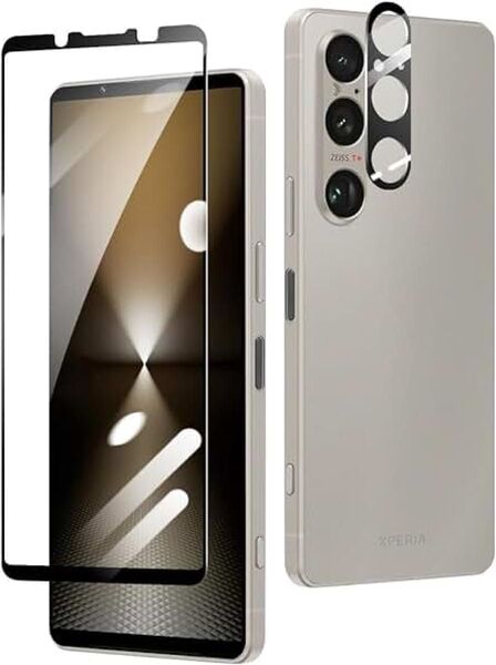Xperia 1 VI ガラスフィルム 指紋ロック解除対応 【フィルム +フィルム
