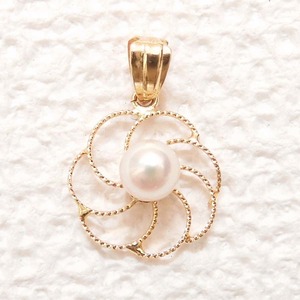 2406-0021*. city /K18/ pearl necklace top / on goods / approximately 0.7g/ pendant top / jewelry ( packing size 60)
