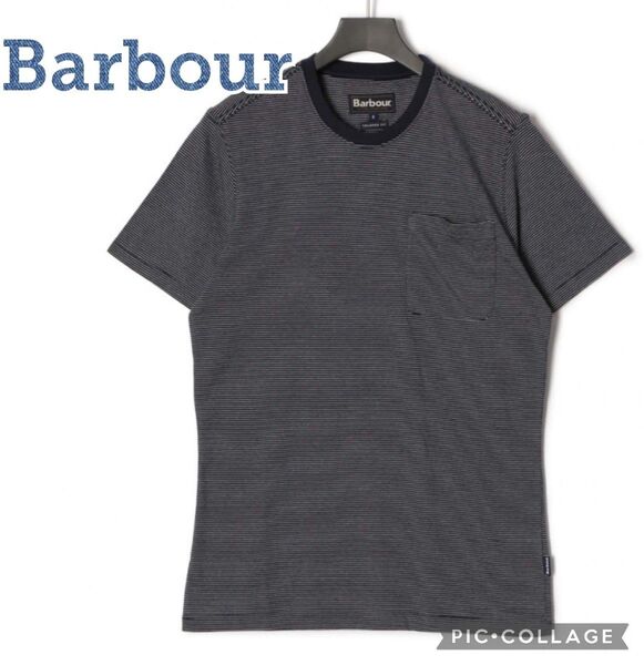 ■新品未使用【Barbour/バブアー】SPORTS 半袖 Tシャツ、ネイビー、紺、Mサイズ