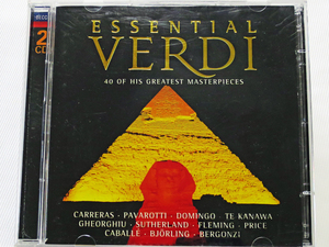 ■『ESSENTIAL VERDI』全40曲 CD２枚組 ヴェルディ パヴァロッティ、ホセ・カレーラス、ドミンゴ Domingo, Pavarotti