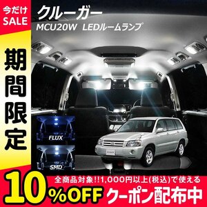 ╋ クルーガー MCU20W LED ルームランプ FLUX SMD 選択 6点セット T10プレゼント付き