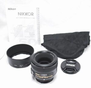 【新品級の超美品・純正フード等完備】Nikon ニコン AF-S NIKKOR 50mm f/1.8 G