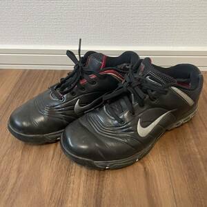 SH11) ① NIKE シューズ　25.5cm メンズ　ゴルフシューズ　スパイクレス　ブラック　黒