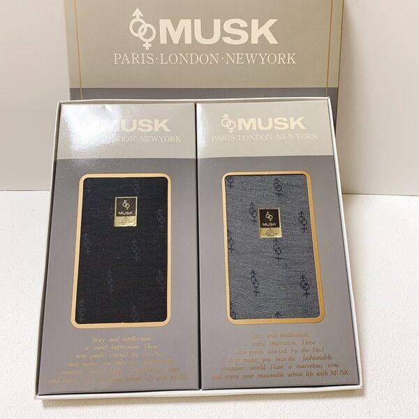 【新品】MUSK ムスク 紳士 ビジネスソックス 2足