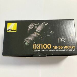 空箱のみ ニコン Nikon D3100 18-55 VR kit レンズキットの空箱 切り抜きなし YJ0164