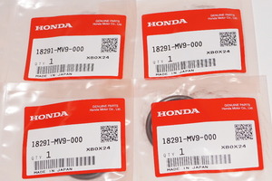 ホンダ純正部品 18291-MV9-000 マフラーガスケット 34x43 4個セット Muffler gasket Genuine parts 送料込 4X-5017 VTX250 VTR250 シルバー