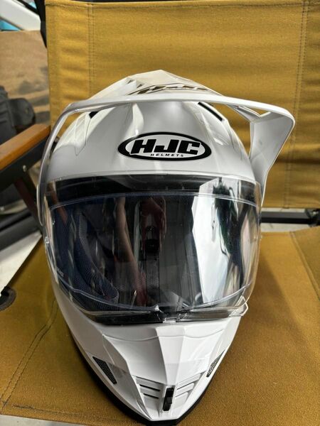 HJH133 DS-X1 ソリッド ヘルメット オフロード モトクロス UVカット 中古