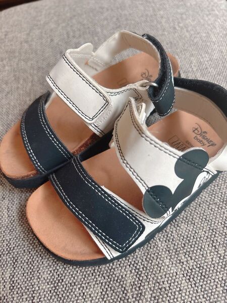 【値下げ】ZARA 15cm(EU24)ディズニーミッキーサンダル サンダル オープントゥサンダル