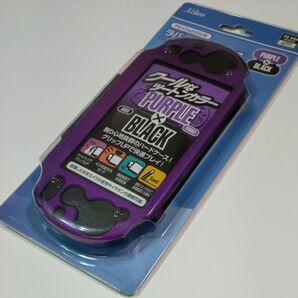 PSVita2000用ラバーコートケース(パープル×ブラック)