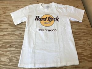 m ネコポスF ハードロックカフェ Hard Rock CAFE HOLLY WOOD 半袖 Tシャツ Mサイズ ※汚れあり、身幅約47cm、着丈約69cm、袖約21cm