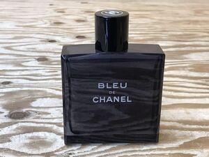 mK コンパクト BLEU DE CHANEL ブルー ドゥ シャネル 香水 オードトワレ 100ml フランス製 ※正確な残量不明、蓋のパーツ欠品の為難あり