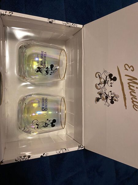 ミッキー ミニーちゃん コップ グラス ディズニーx2 値下げ!