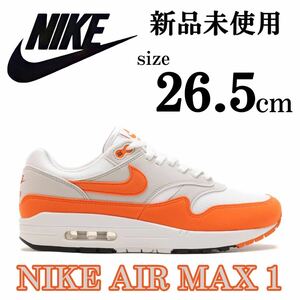 1円~ 26.5cm ナイキ エア マックス １ NIKE AIR MAX 1 “SAFETY ORANGE” スニーカー シューズ 靴 シューズ 白 オレンジ 定番 メンズサイズ