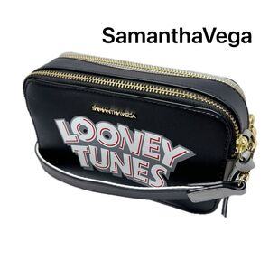 SamanthaVega 未使用品☆コラボ 人気 ショルダーバッグ 黒系 うさぎ 人気