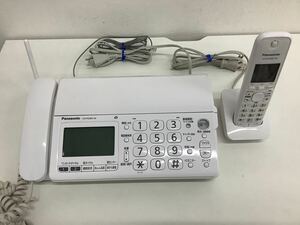 Panasonic パナソニック 電話機 パーソナルファックス 親機 子機 セット KX-PD301-W KX-FKD401-W FAX電話機 ホワイト 通電確認済 現状品