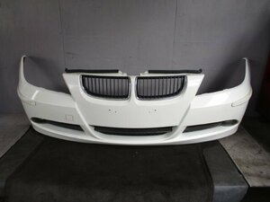 【検査済】 H20年 BMW 3シリーズ ABA-VR20 フロントバンパー 白 300 [ZNo:05008897]