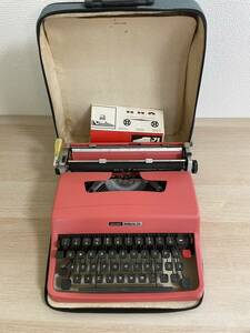 1 иен старт работоспособность не проверялась Vintage античный olivettiolibetiLETTERA 32 пишущая машинка Showa Retro текущее состояние товар 