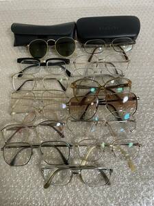 1 jpy start glasses sunglasses together RAY-BAN Burberry BVLGARY Celine LANVIN Dior HOYA sun rolan stamp junk 