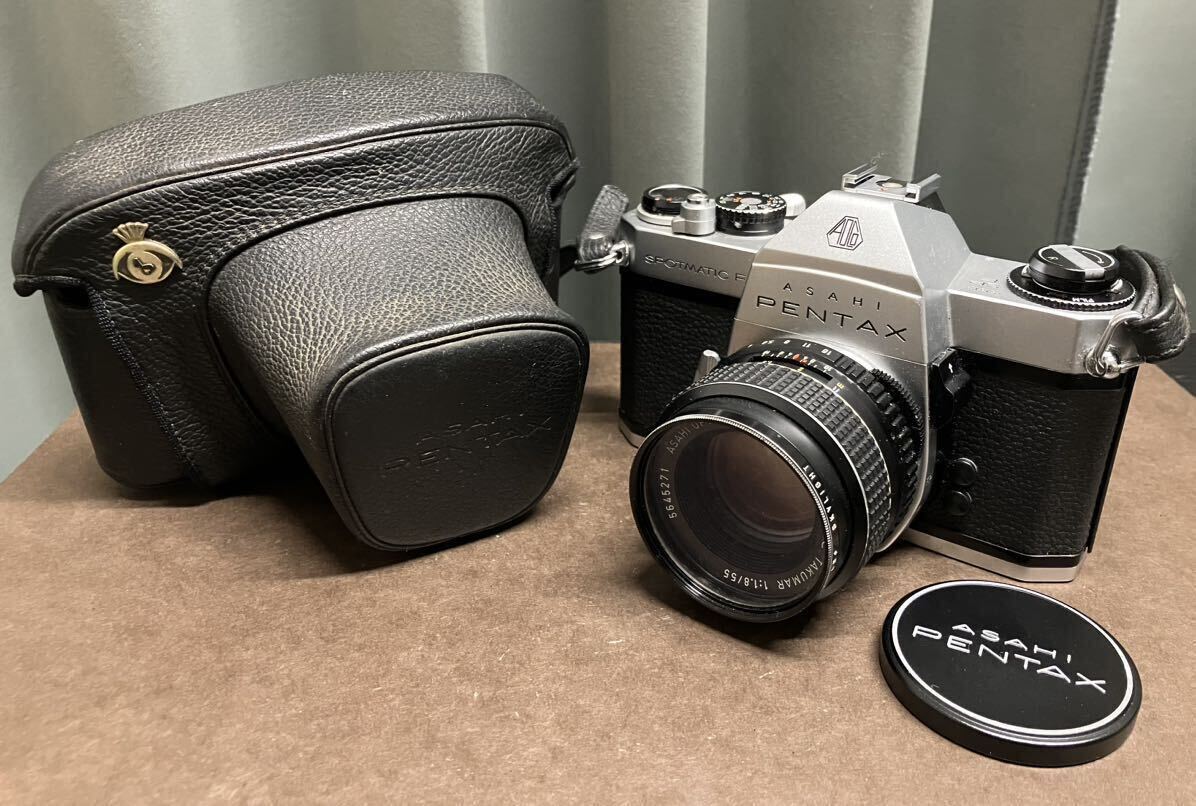 ペンタックス SPOTMATIC F (レンズ)SMC TAKUMAR 1:1.4 50mm 革ケース付 ペンタックス SPOTMATIC F (レンズ)SMC TAKUMAR 1:1.4 50mm 革ケース付