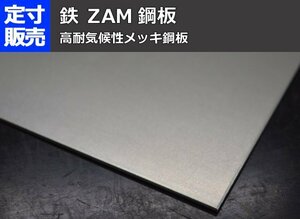 鉄 高耐気候性メッキ鋼板(ZAM) の(1219ｘ1219～300ｘ200mm)定寸・枚数販売 F11