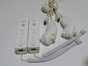 RSN33【送料無料 即日発送 動作確認済】Wii リモコン ストラップ　2個セット 任天堂 純正 RVL-003 白　ホワイト